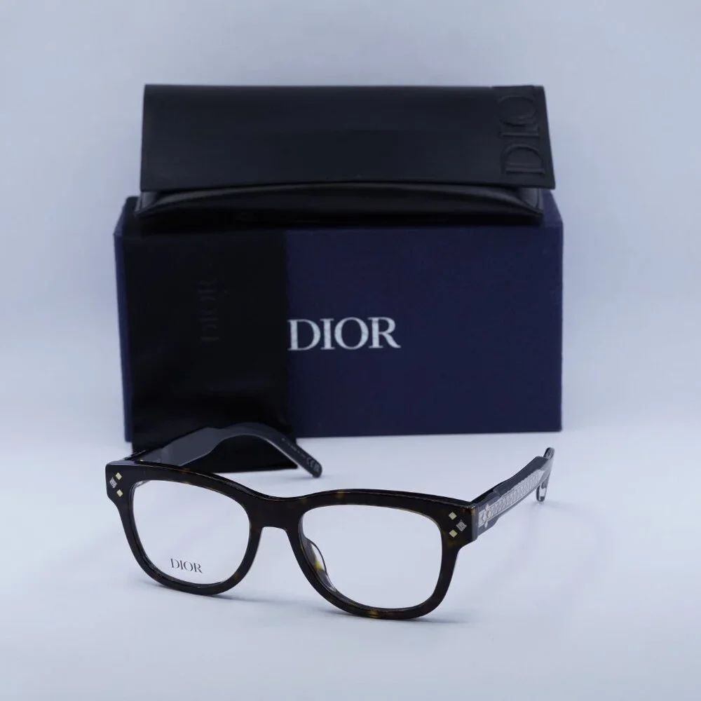 🕶️ New Dior CD DIAMONDO S1I 2000 Eyeglasses - Shiny Dark Havana Frame